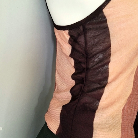 Bebe Shimmery Metallic Strappy Top Size XS - Picture 2 of 11
